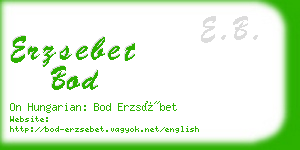 erzsebet bod business card